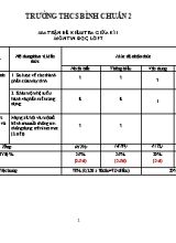 Ma trận đề kiểm tra giữa học kì I môn Tin học Lớp 7 sách Cánh Diều - Năm học 2022-2023 - Trường THCS Bình Chuẩn 2 (Có đáp án)